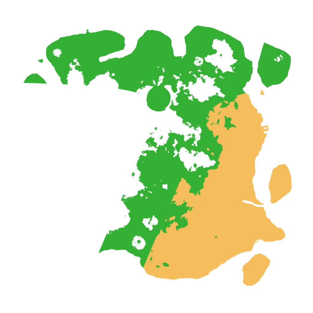 Biome Rust Map: Procedural Map, Size: 3500, Seed: 71854257