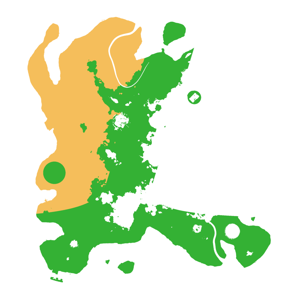 Biome Rust Map: Procedural Map, Size: 3500, Seed: 331912823
