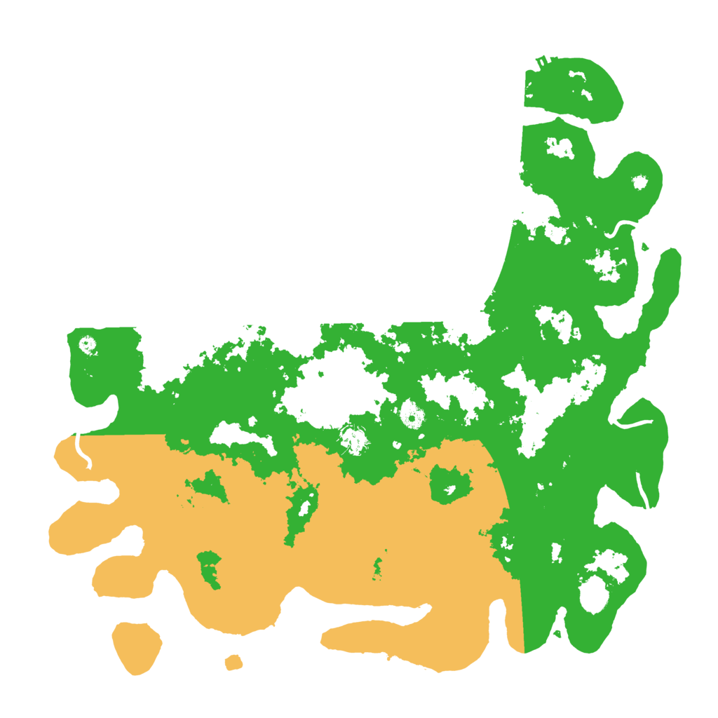 Biome Rust Map: Procedural Map, Size: 4500, Seed: 4542345