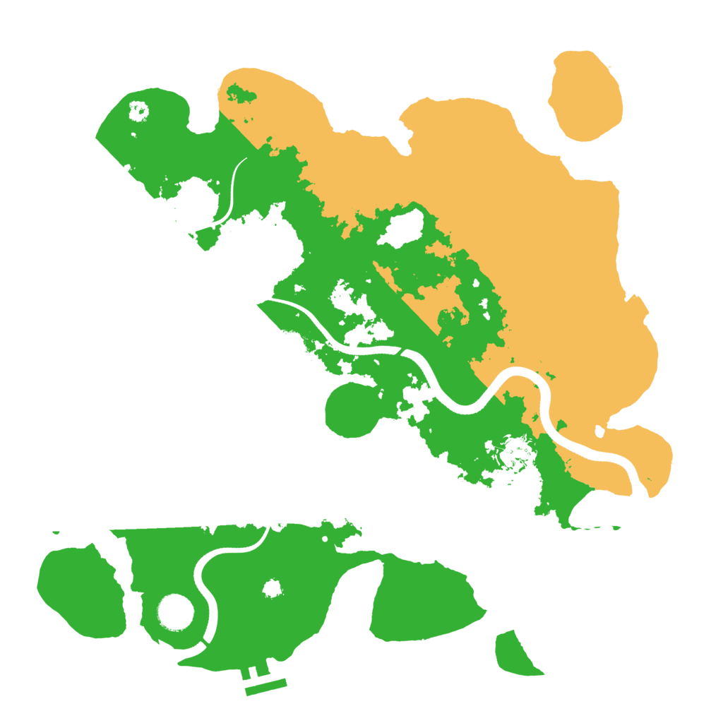 Biome Rust Map: Procedural Map, Size: 3500, Seed: 342357406