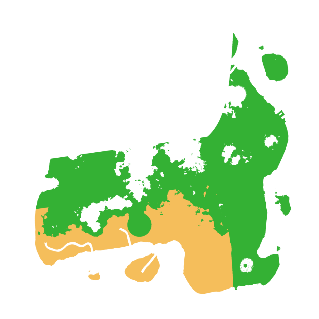 Biome Rust Map: Procedural Map, Size: 3500, Seed: 8745