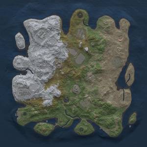 Thumbnail Rust Map: Procedural Map, Size: 3700, Seed: 516757002, 19 Monuments