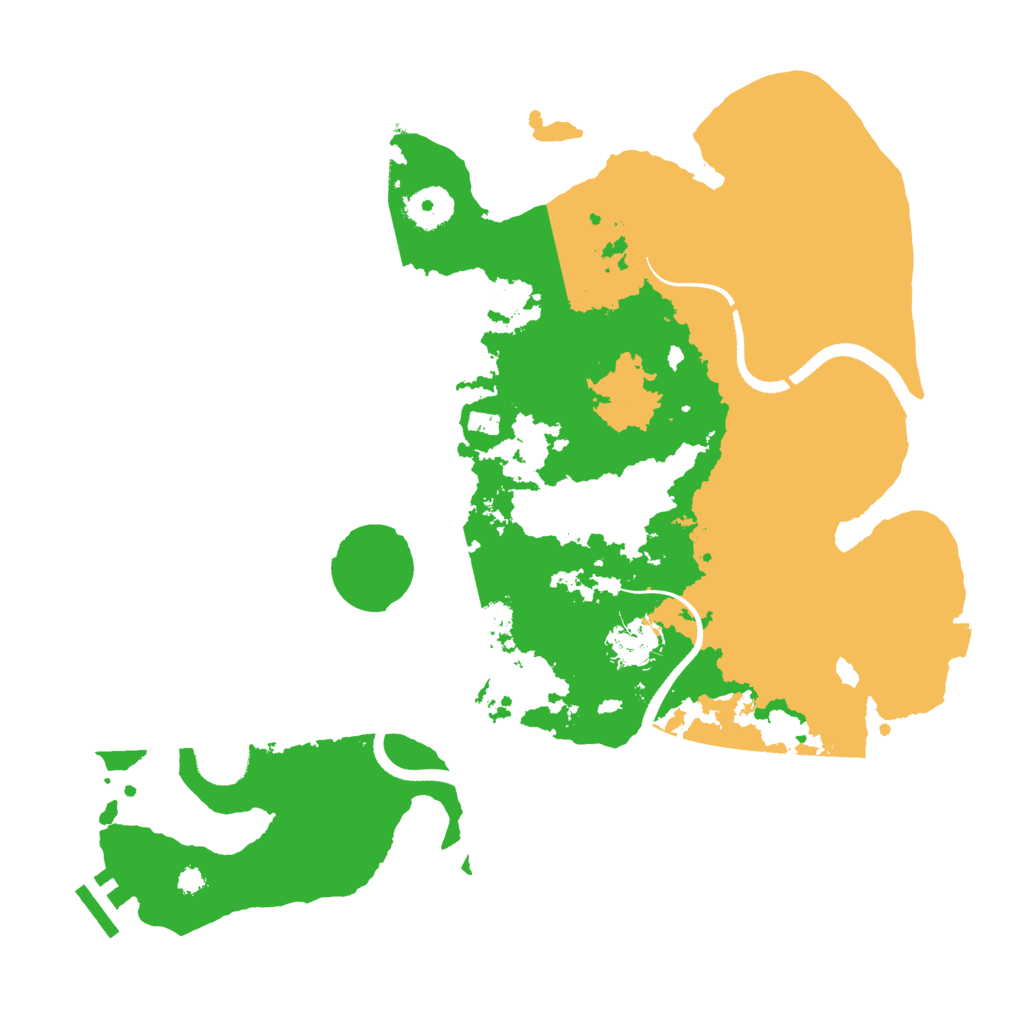 Biome Rust Map: Procedural Map, Size: 3500, Seed: 1174699180