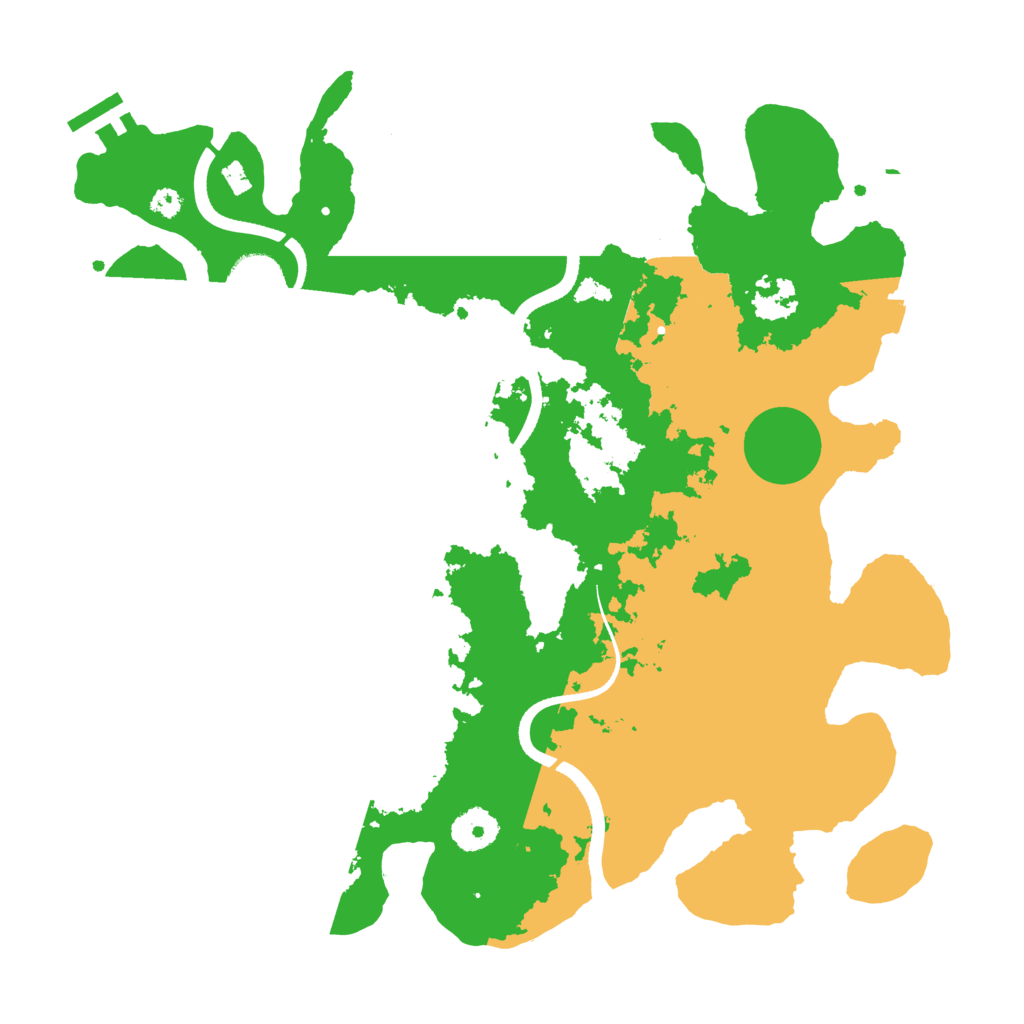 Biome Rust Map: Procedural Map, Size: 3500, Seed: 791826499