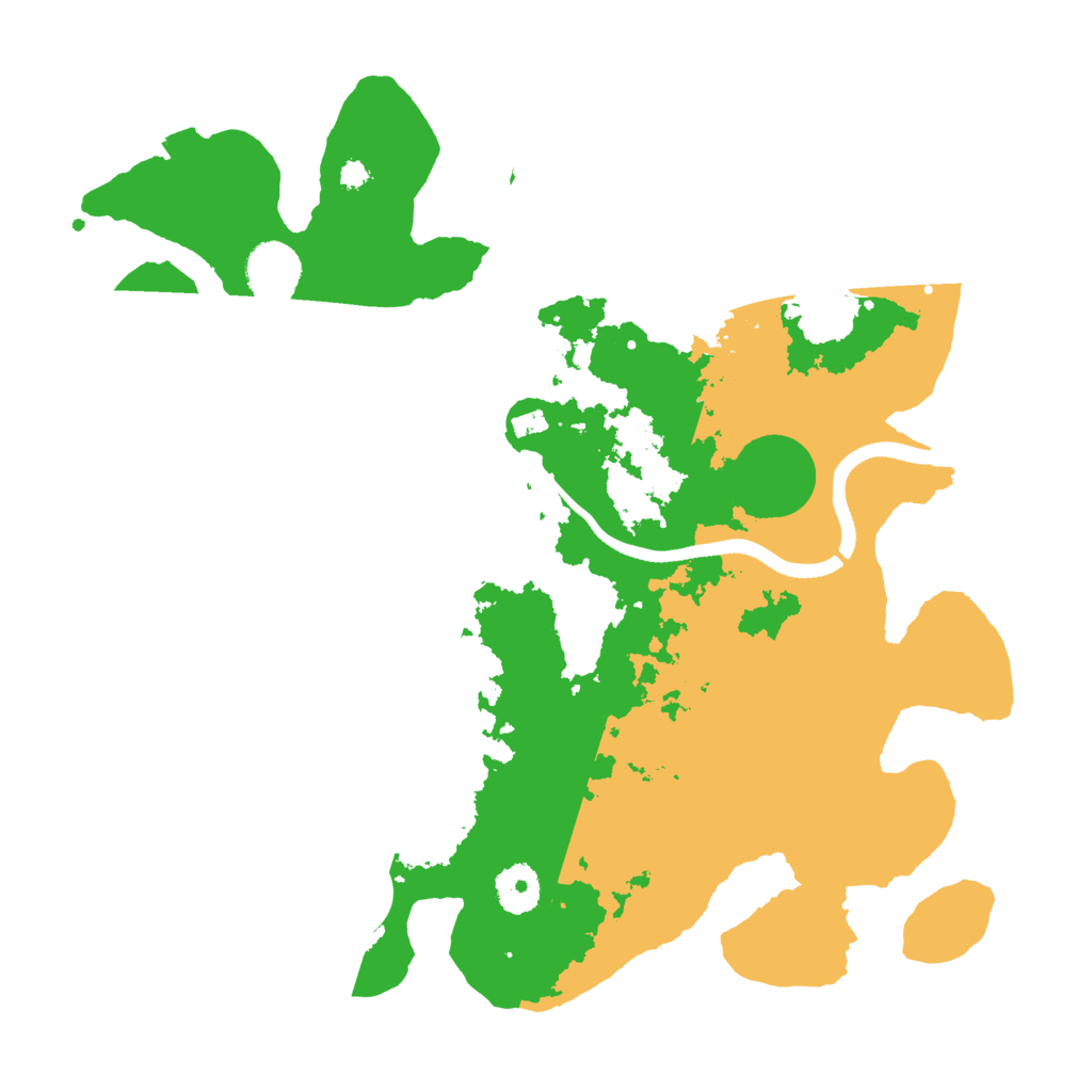 Biome Rust Map: Procedural Map, Size: 3500, Seed: 791826499