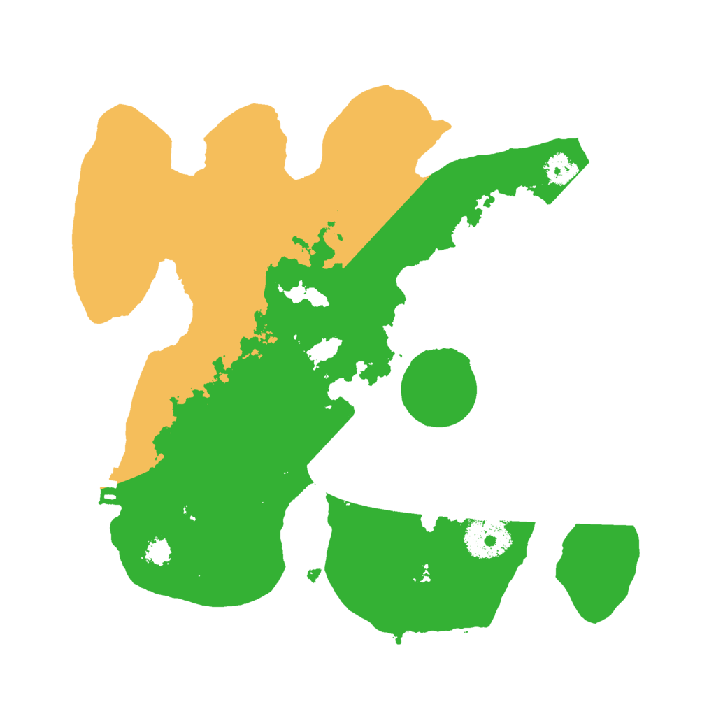 Biome Rust Map: Procedural Map, Size: 2500, Seed: 122859224