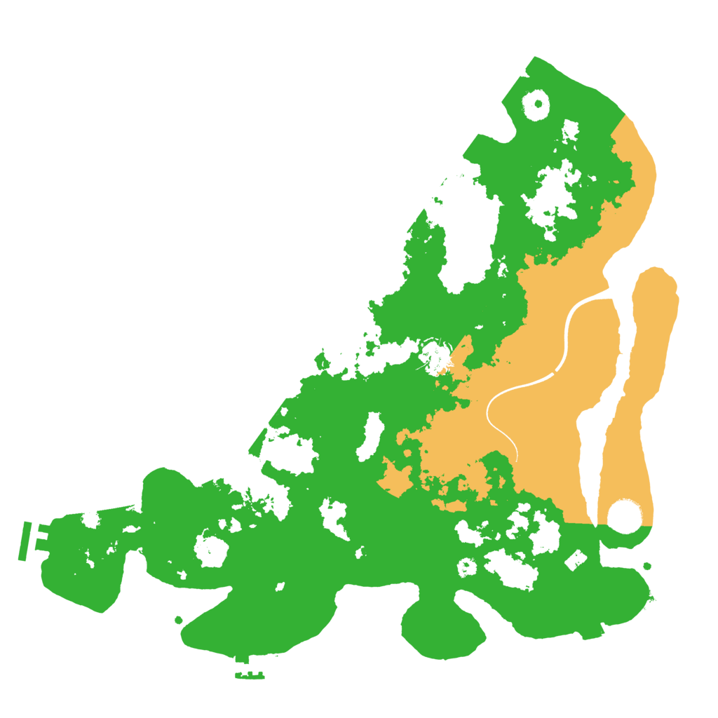 Biome Rust Map: Procedural Map, Size: 3700, Seed: 1127716717
