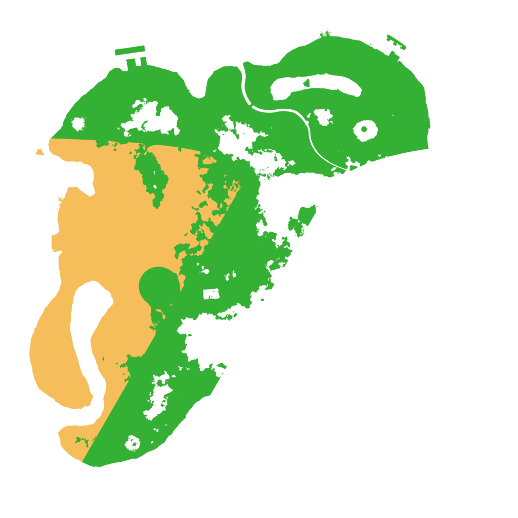 Biome Rust Map: Procedural Map, Size: 3500, Seed: 505