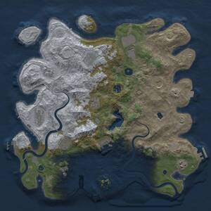 Thumbnail Rust Map: Procedural Map, Size: 4000, Seed: 240941570, 17 Monuments
