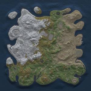 Thumbnail Rust Map: Procedural Map, Size: 4000, Seed: 240941570, 19 Monuments