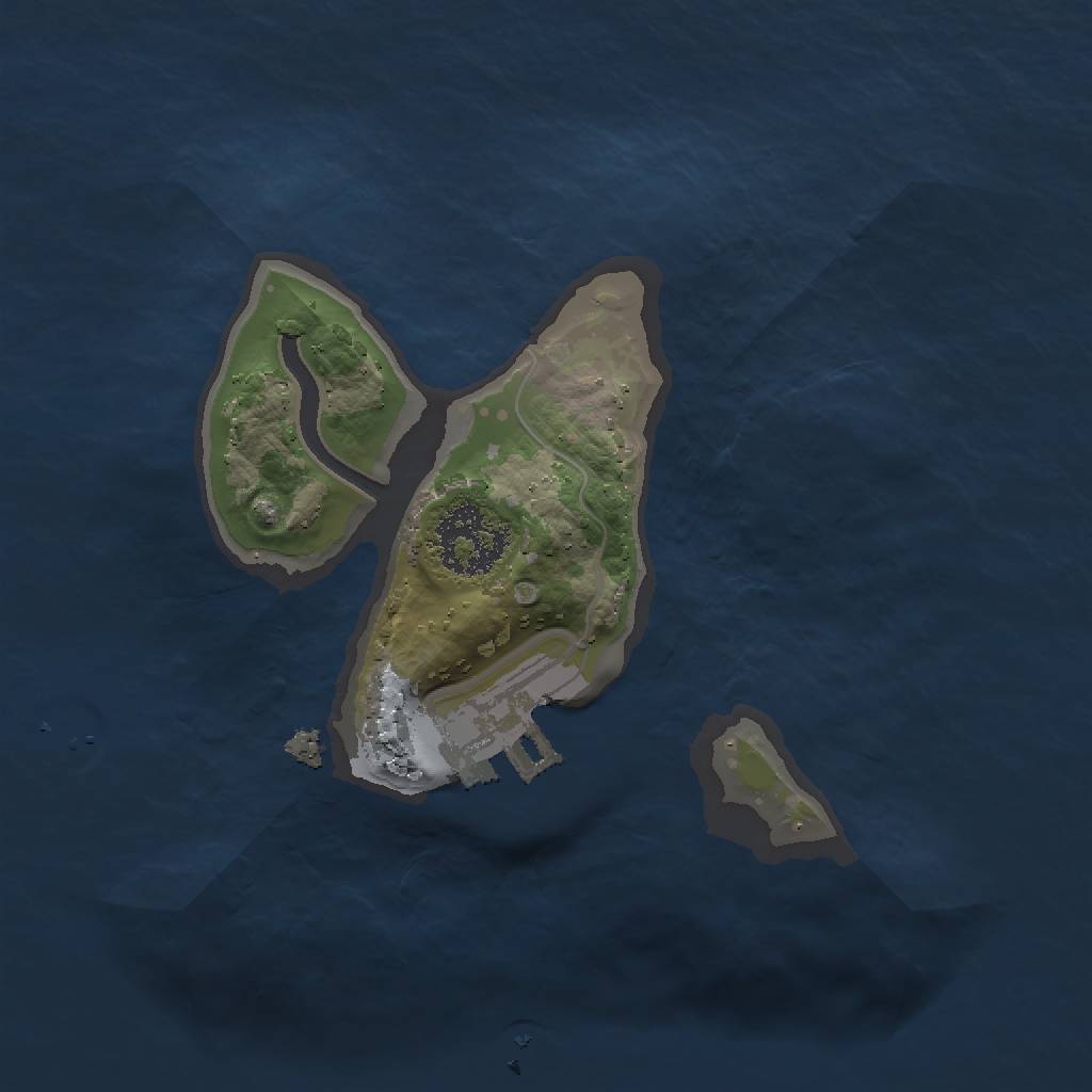 Rust Map: Procedural Map, Size: 1500, Seed: 1361028806, 5 Monuments