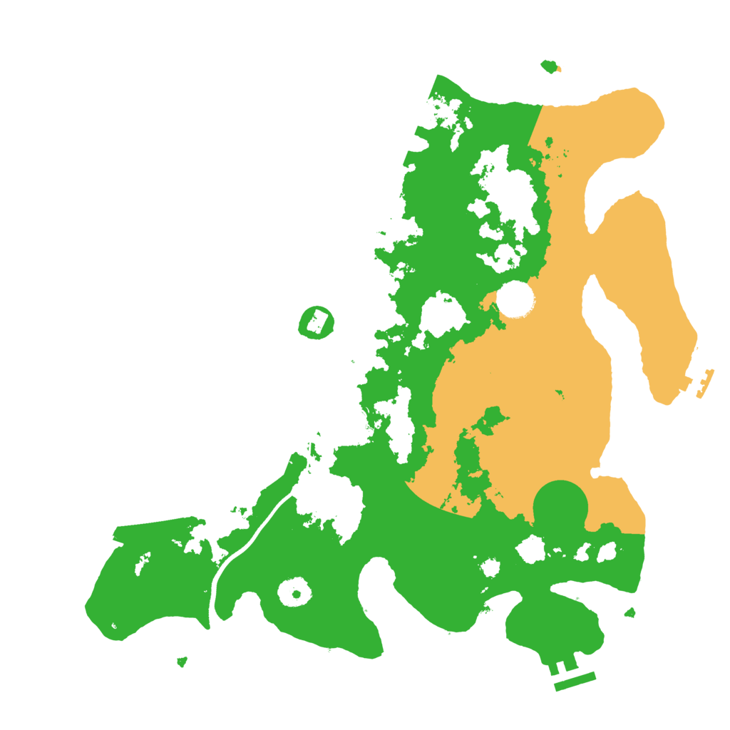 Biome Rust Map: Procedural Map, Size: 3500, Seed: 1615109915