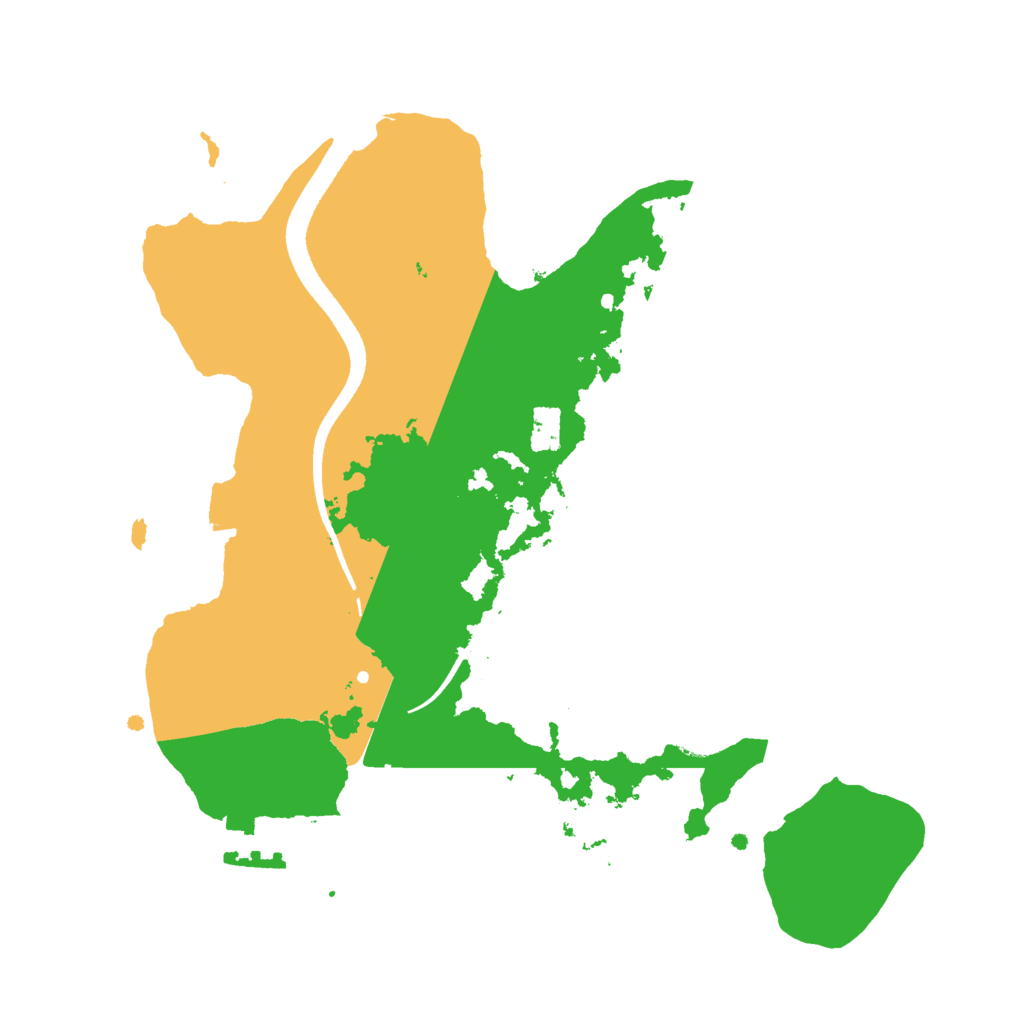 Biome Rust Map: Procedural Map, Size: 2500, Seed: 27178