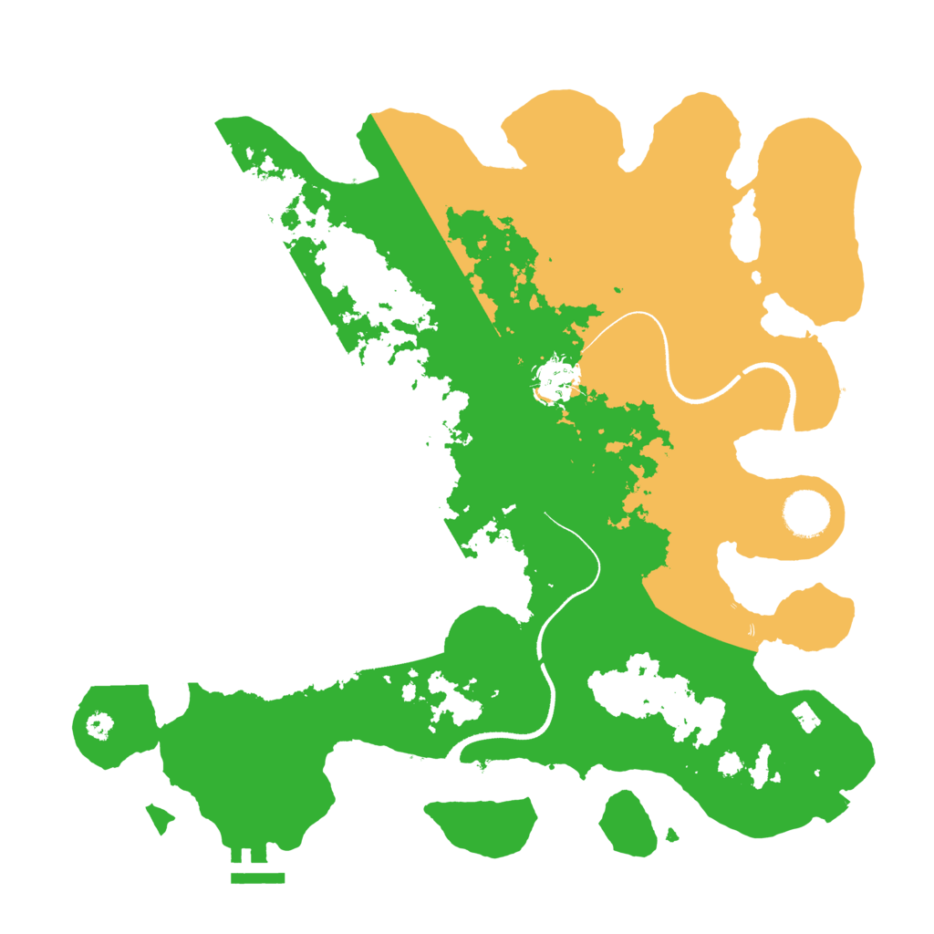 Biome Rust Map: Procedural Map, Size: 3500, Seed: 6769189