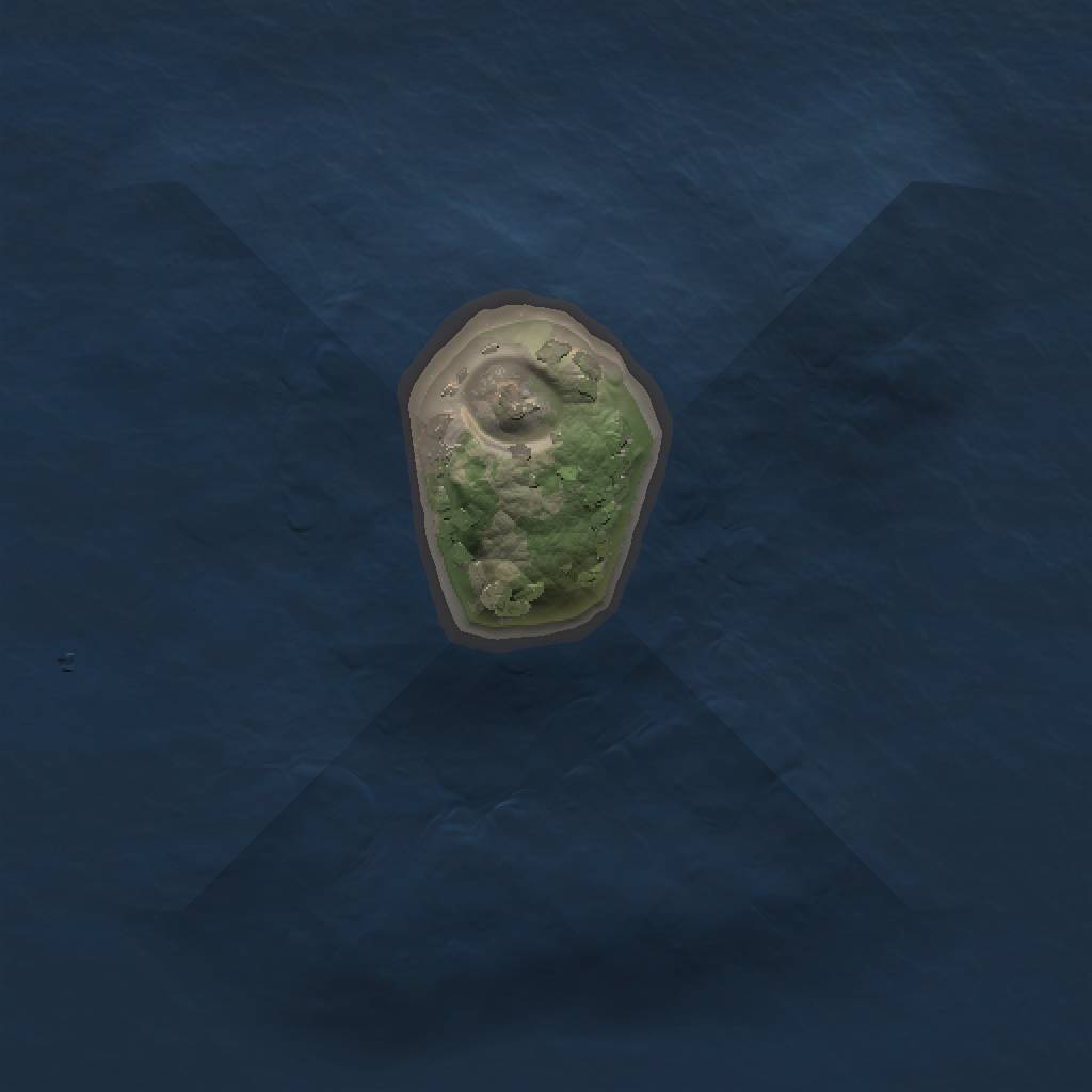 Rust Map: Procedural Map, Size: 1000, Seed: 1555552153, 3 Monuments