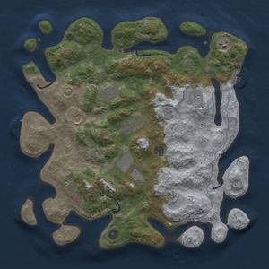 Thumbnail Rust Map: Procedural Map, Size: 4000, Seed: 485730548, 18 Monuments