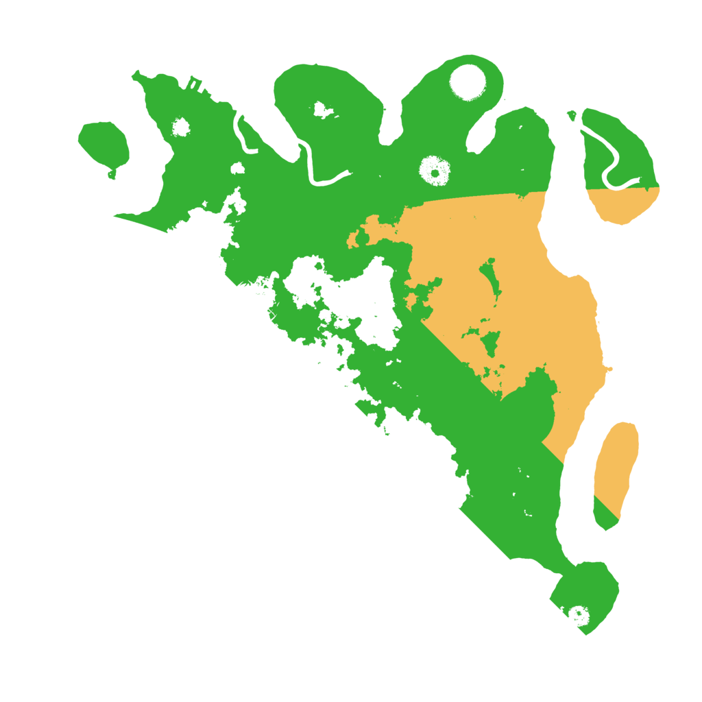 Biome Rust Map: Procedural Map, Size: 3500, Seed: 13976174