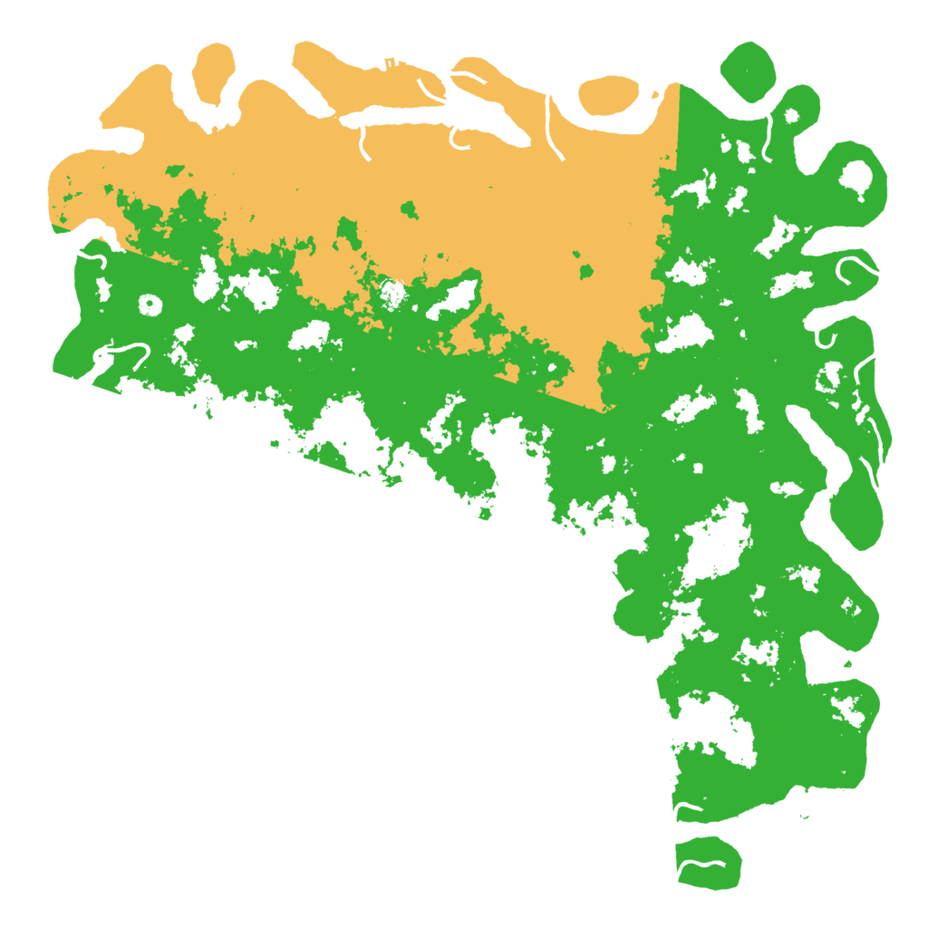 Biome Rust Map: Procedural Map, Size: 6000, Seed: 845114