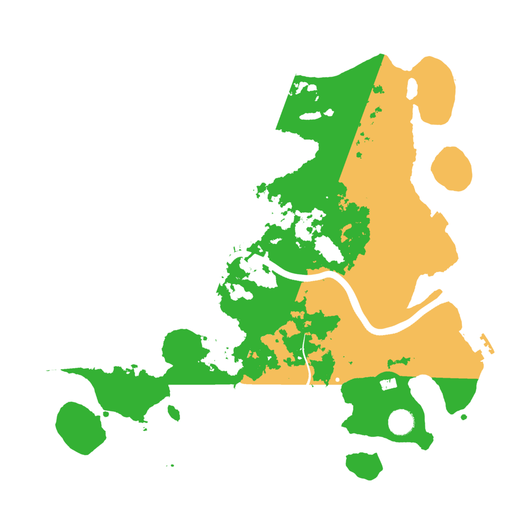Biome Rust Map: Procedural Map, Size: 3500, Seed: 732365229
