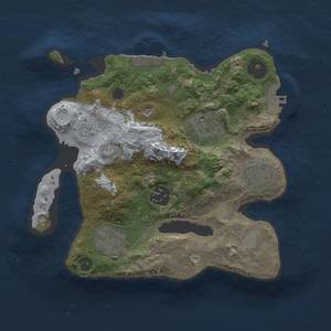 Thumbnail Rust Map: Procedural Map, Size: 2500, Seed: 73623932, 13 Monuments