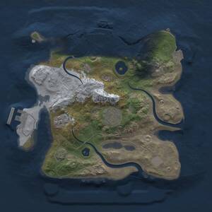 Thumbnail Rust Map: Procedural Map, Size: 2500, Seed: 73623932, 8 Monuments