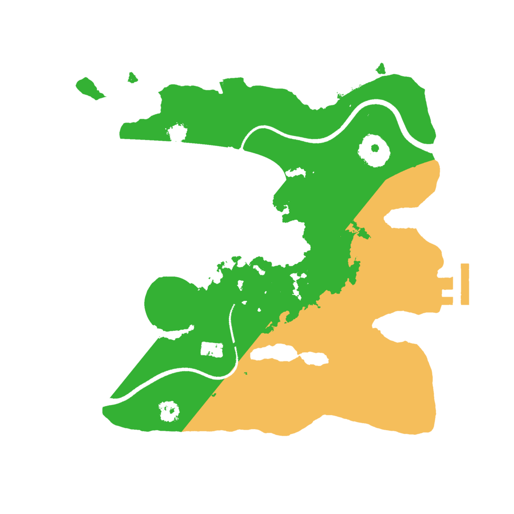 Biome Rust Map: Procedural Map, Size: 2500, Seed: 73623932