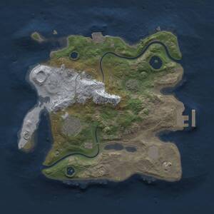 Thumbnail Rust Map: Procedural Map, Size: 2500, Seed: 73623932, 6 Monuments