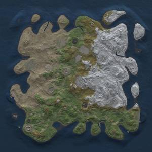 Thumbnail Rust Map: Procedural Map, Size: 4000, Seed: 473174653, 19 Monuments