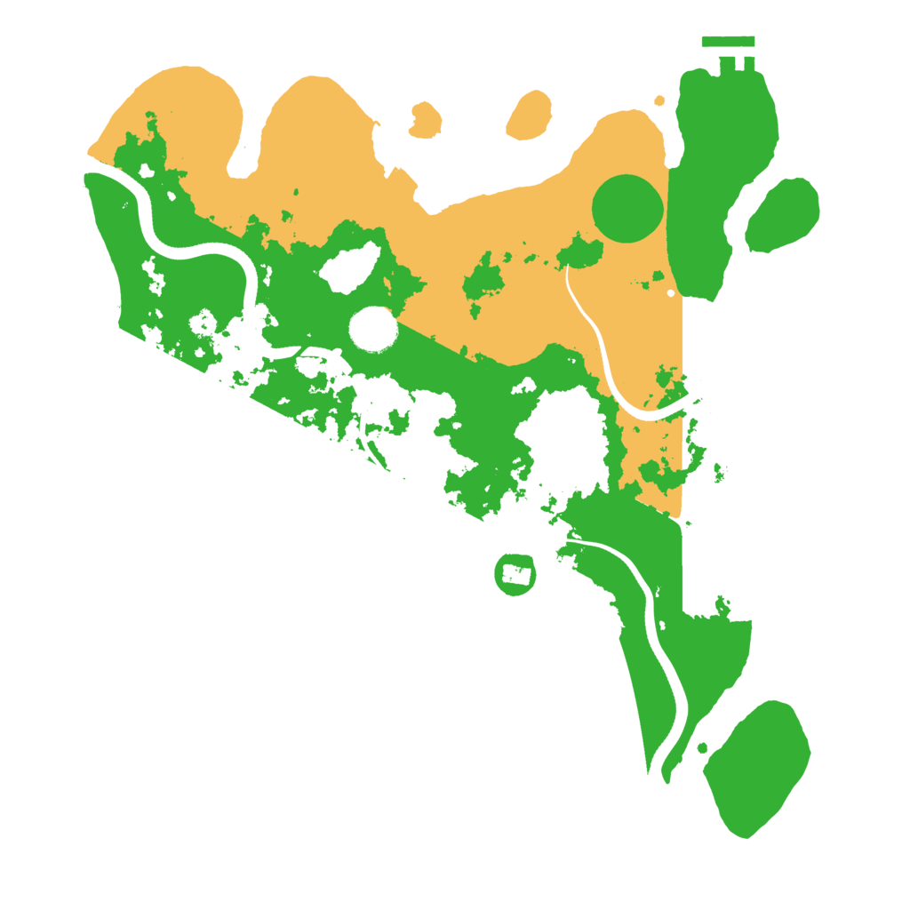 Biome Rust Map: Procedural Map, Size: 3500, Seed: 449582484