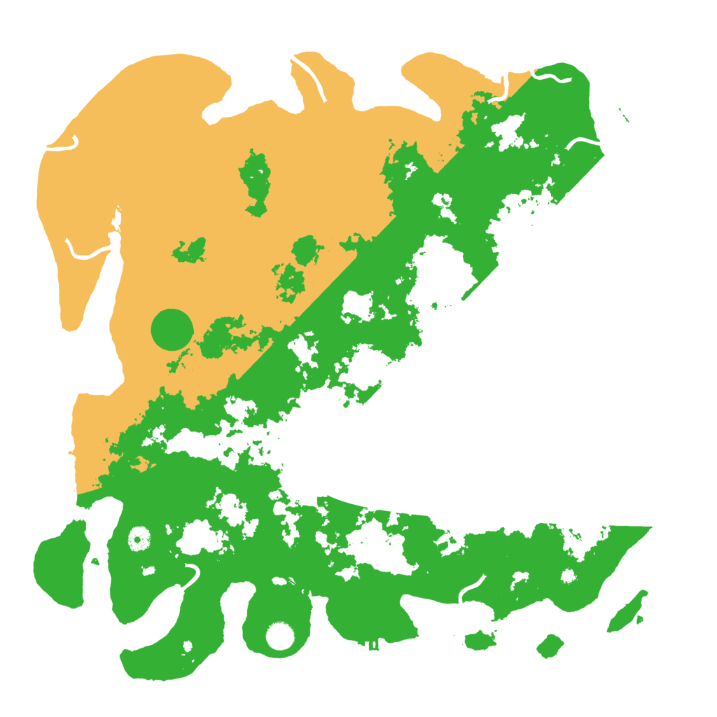 Biome Rust Map: Procedural Map, Size: 4500, Seed: 2062820217