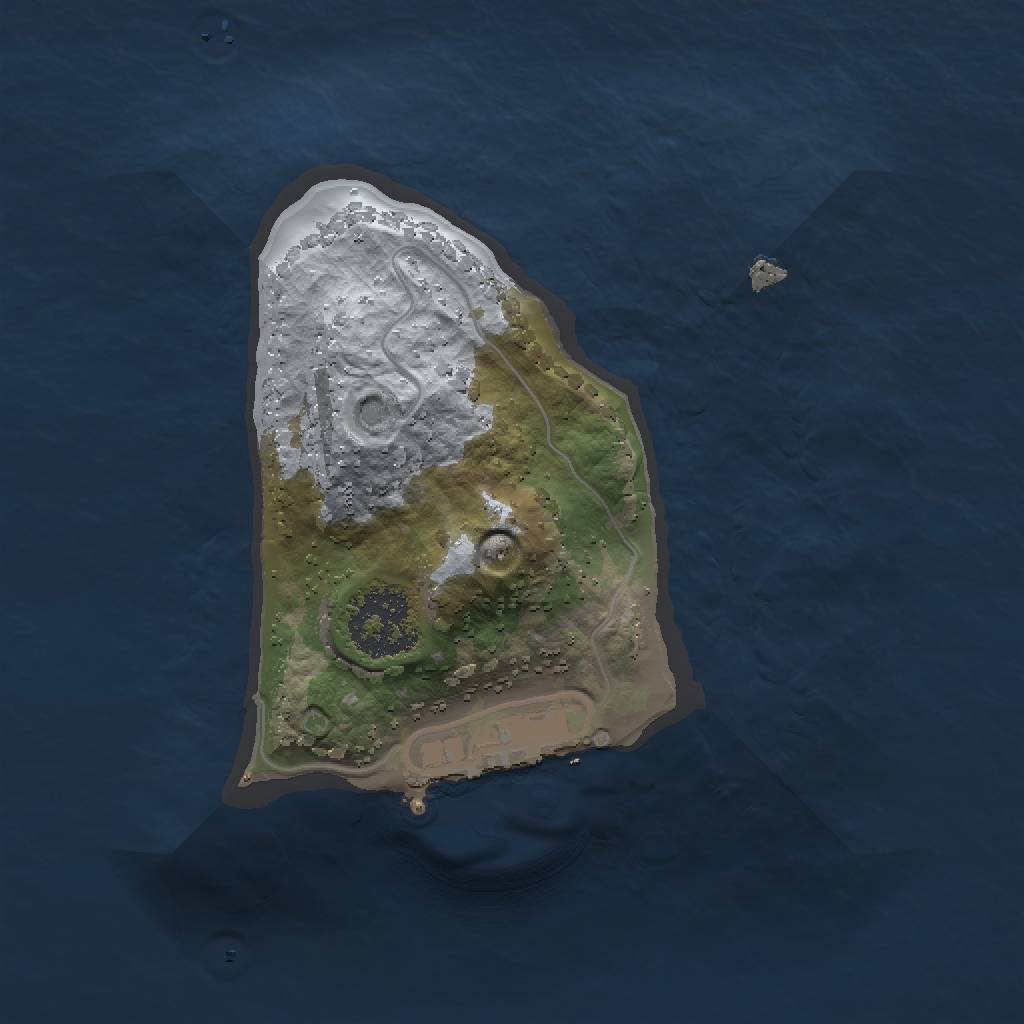 Rust Map: Procedural Map, Size: 1500, Seed: 420420, 5 Monuments