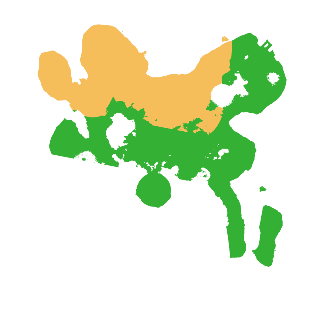 Biome Rust Map: Procedural Map, Size: 2500, Seed: 9312938