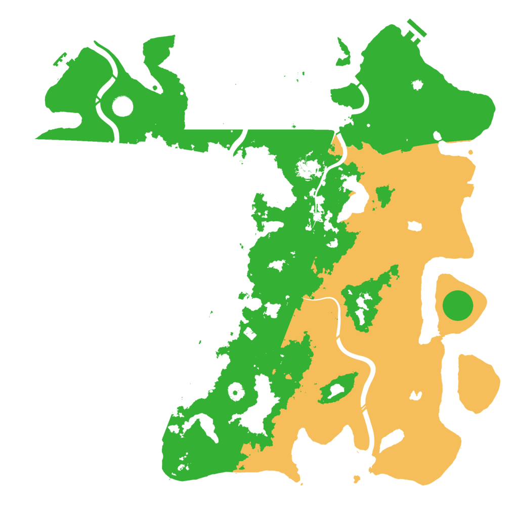 Biome Rust Map: Procedural Map, Size: 4500, Seed: 130585004