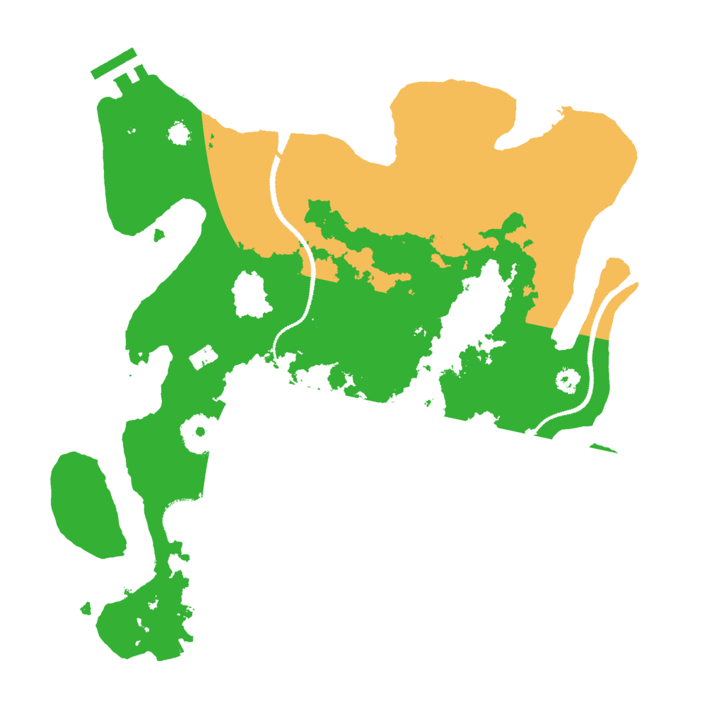 Biome Rust Map: Procedural Map, Size: 3000, Seed: 770100546