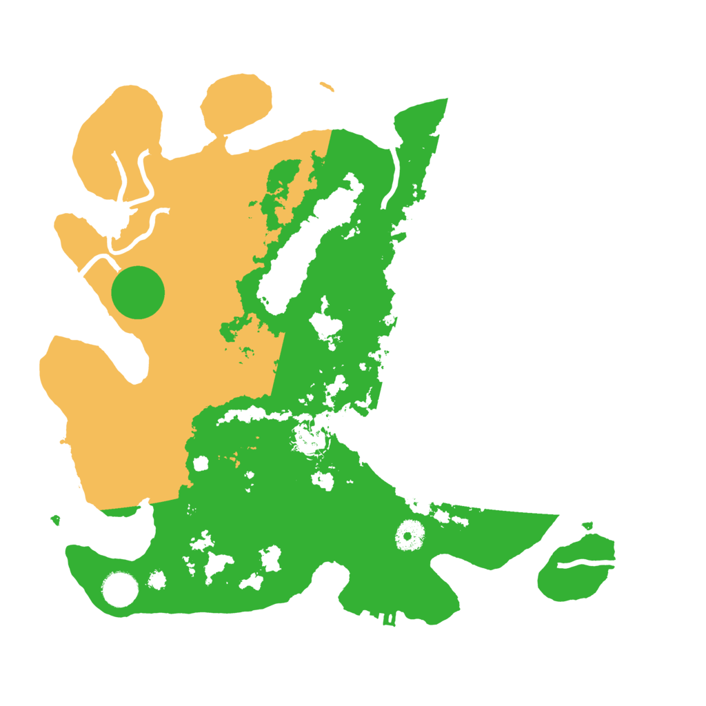Biome Rust Map: Procedural Map, Size: 3500, Seed: 279271118