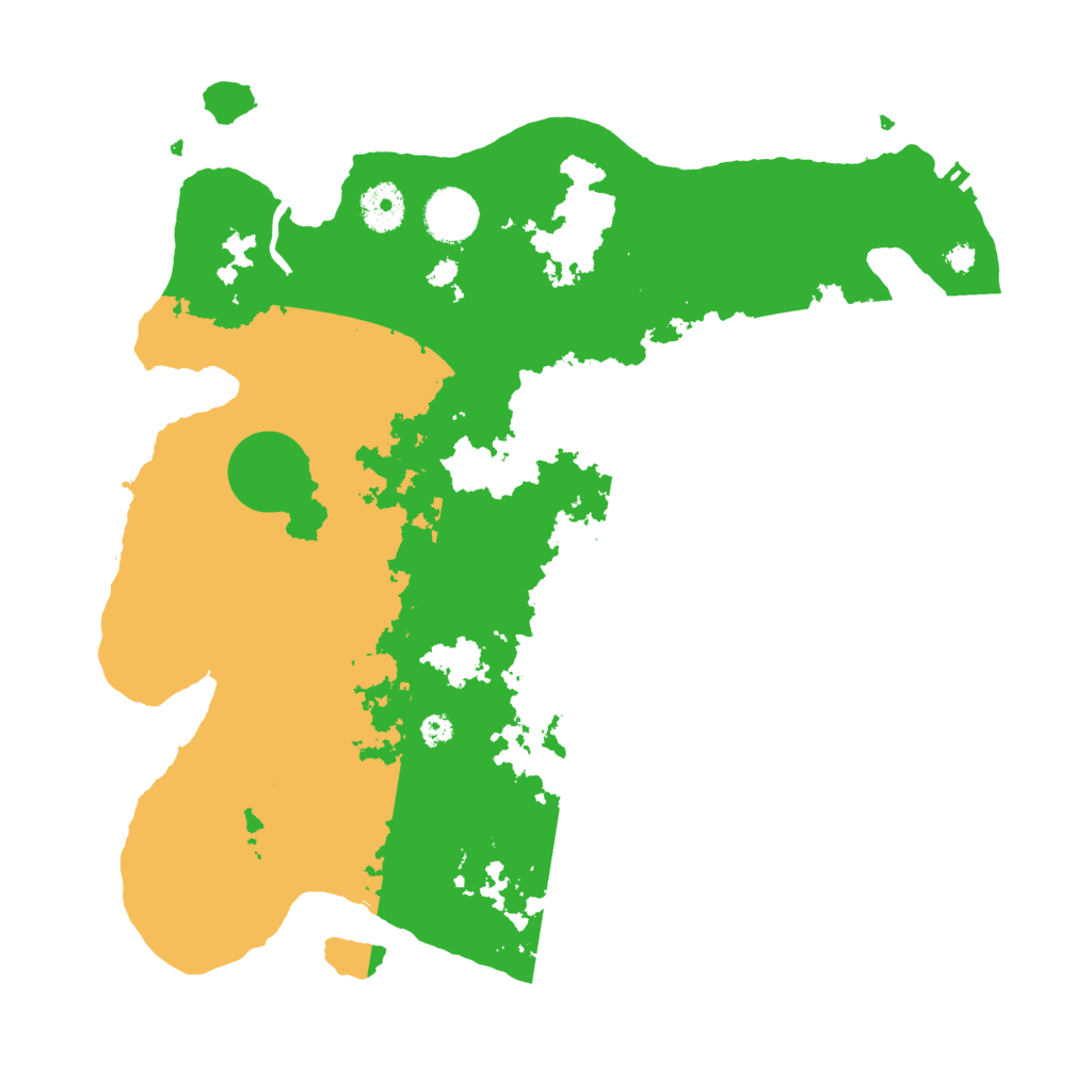 Biome Rust Map: Procedural Map, Size: 3550, Seed: 74214152