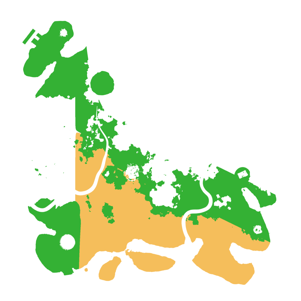Biome Rust Map: Procedural Map, Size: 3500, Seed: 27612