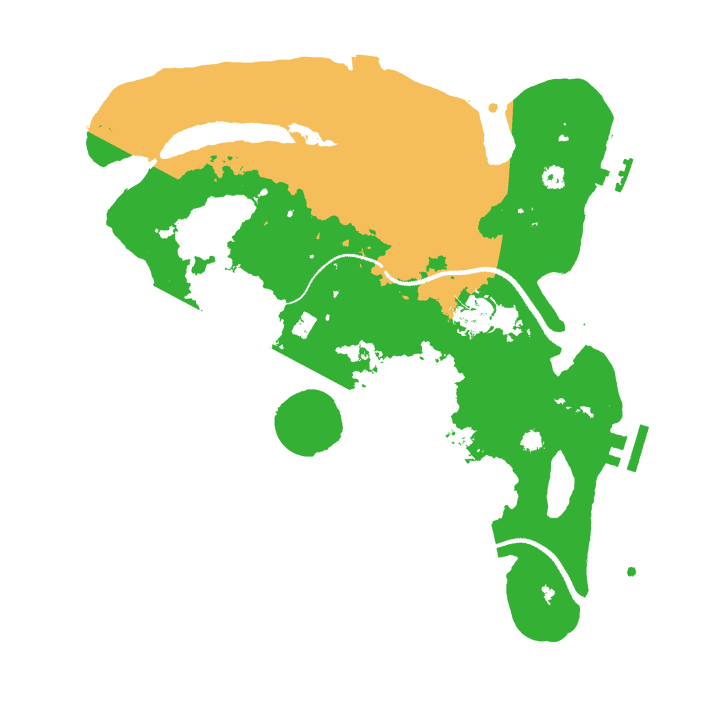Biome Rust Map: Procedural Map, Size: 3000, Seed: 48315425