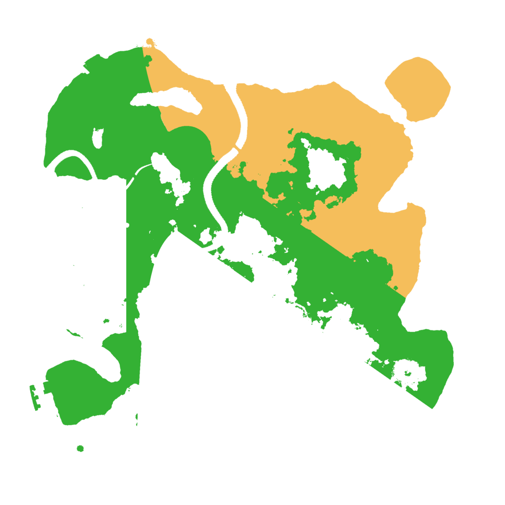 Biome Rust Map: Procedural Map, Size: 3000, Seed: 13558