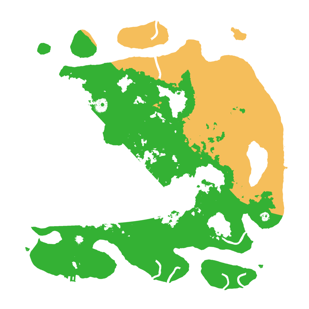 Biome Rust Map: Procedural Map, Size: 3500, Seed: 448054559