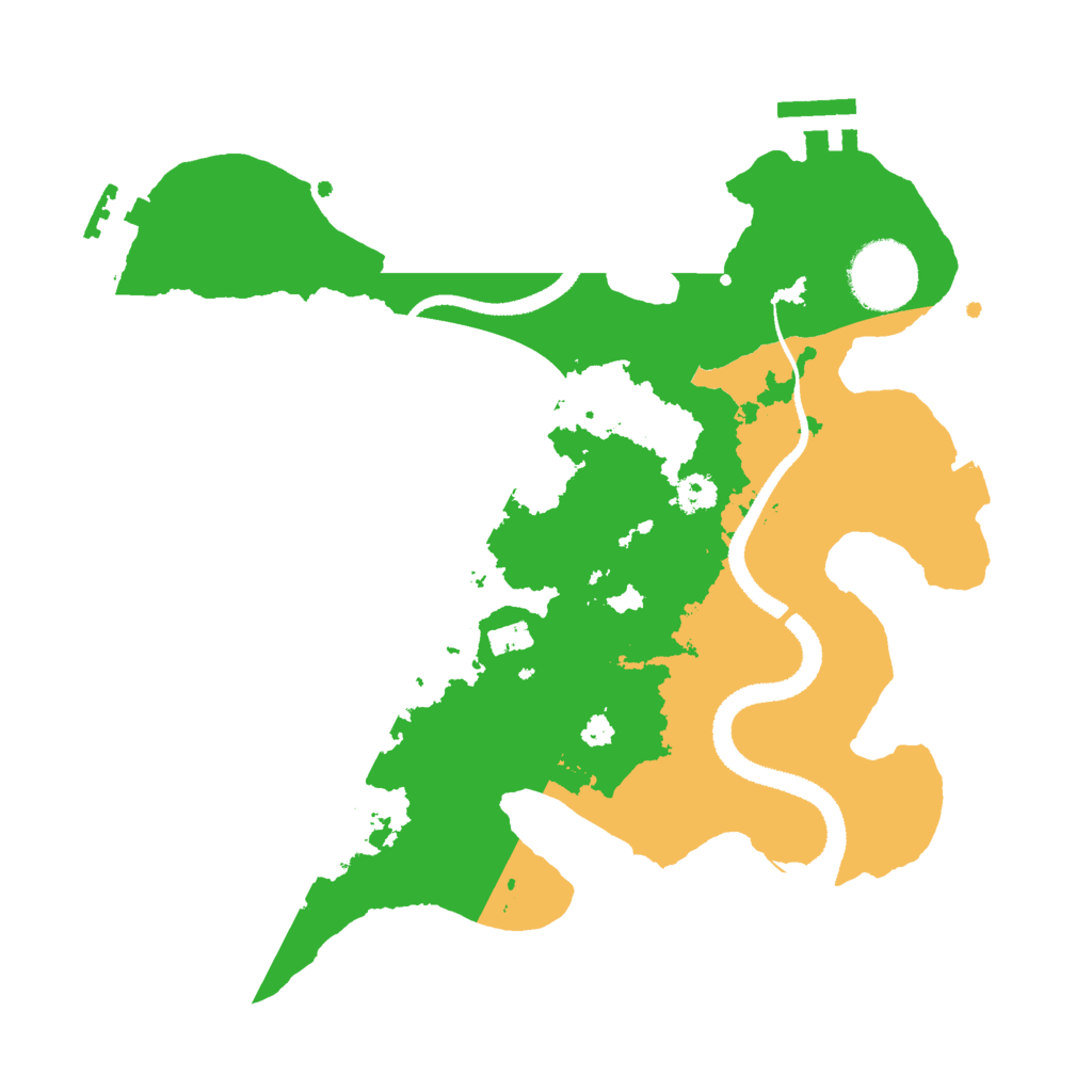 Biome Rust Map: Procedural Map, Size: 2800, Seed: 110594723