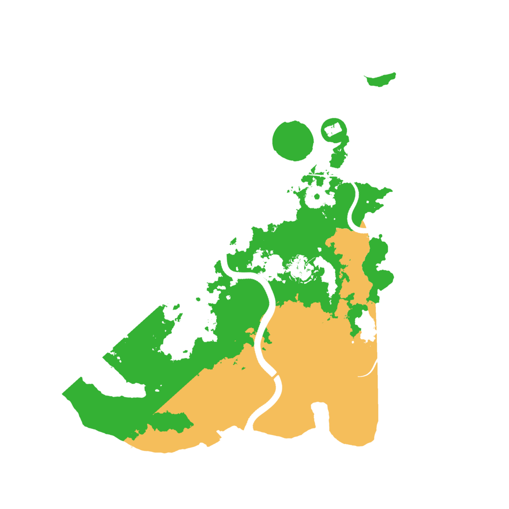 Biome Rust Map: Procedural Map, Size: 3500, Seed: 655563270