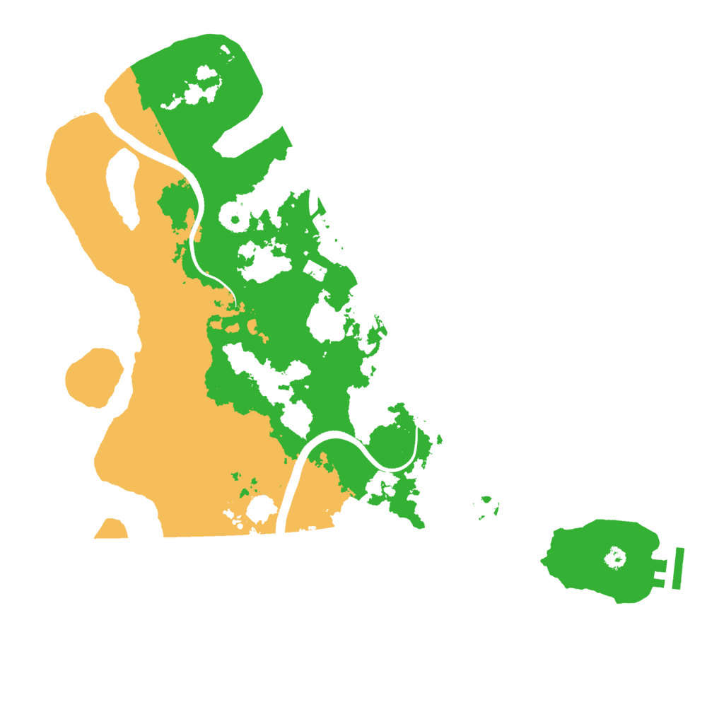 Biome Rust Map: Procedural Map, Size: 3500, Seed: 192838671
