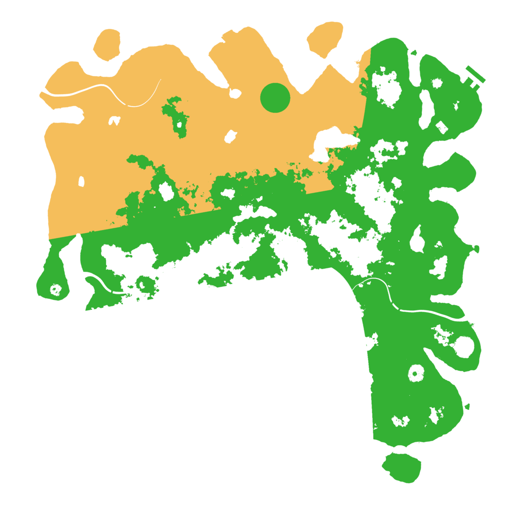Biome Rust Map: Procedural Map, Size: 4500, Seed: 254235
