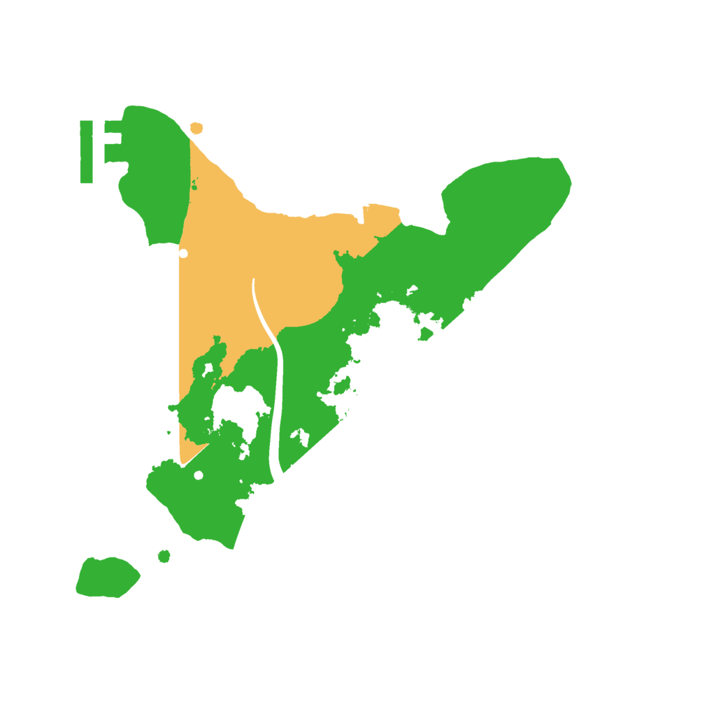 Biome Rust Map: Procedural Map, Size: 2300, Seed: 111
