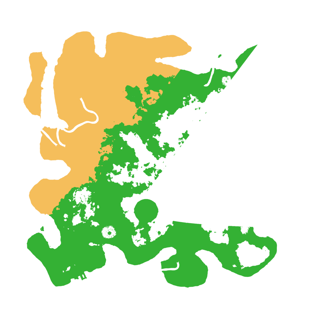 Biome Rust Map: Procedural Map, Size: 3500, Seed: 2222