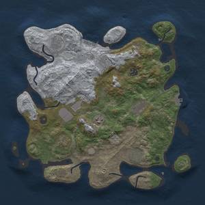 Thumbnail Rust Map: Procedural Map, Size: 3700, Seed: 31144467, 18 Monuments