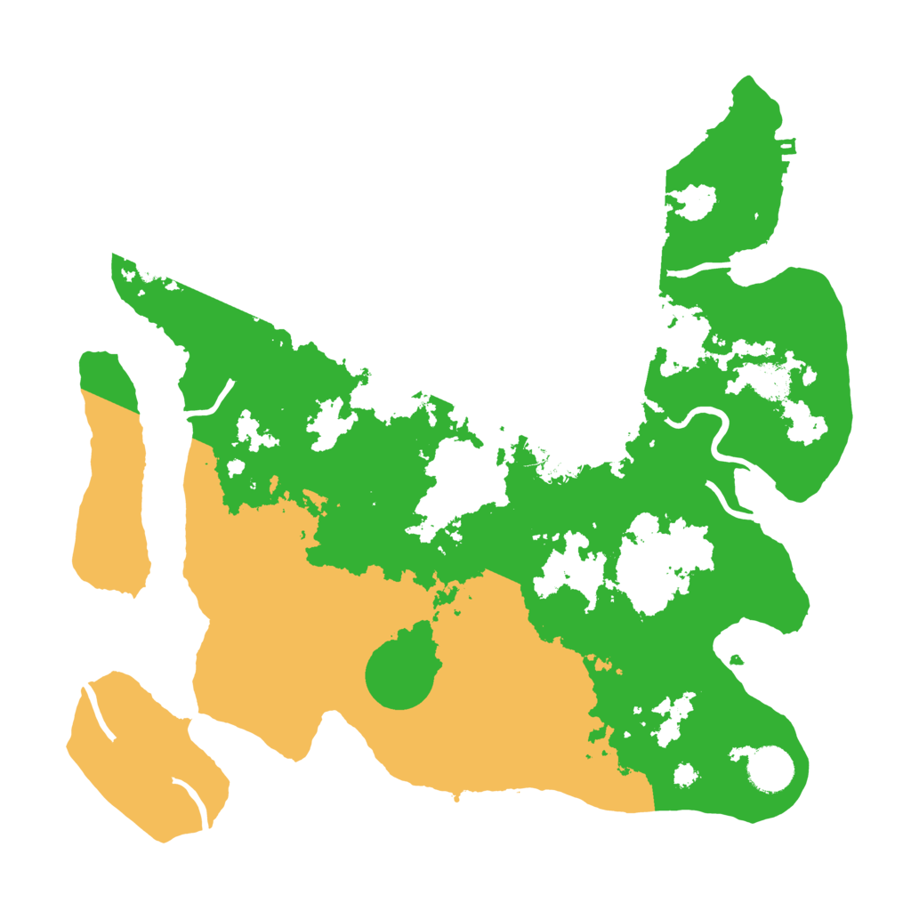 Biome Rust Map: Procedural Map, Size: 3500, Seed: 2898