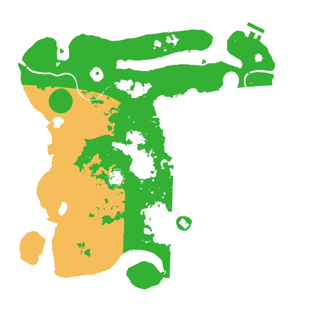 Biome Rust Map: Procedural Map, Size: 3500, Seed: 58873645