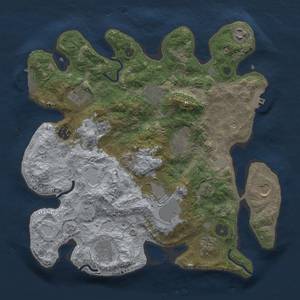 Thumbnail Rust Map: Procedural Map, Size: 3500, Seed: 896406296, 19 Monuments